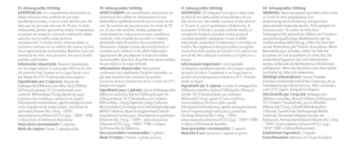 Ashwagandha 5000mg avec Vitamine B6 & B12 | 25mg de Withanolide | Réduit la fatigue | 120 Gélules = 2 Mois de Bienfaits | Adapté aux Végétariens & Végétaliens