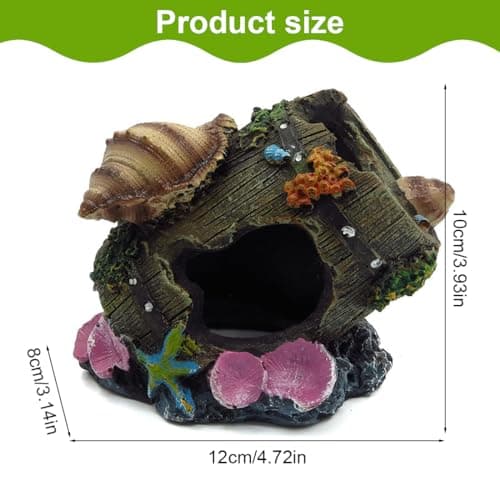 DEZP 1 PCS decoration aquarium décoration pour aquarium accessoire aquarium cachette aquarium Ornement brisé Barrel Cave Aménagement Décoration