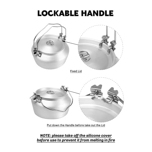 Fire-Maple Nimbus 1.2L Bouilloire Portable en Aluminium pour Camping, Cafetière pour l'extérieur, Bushcraft et l'ultraléger