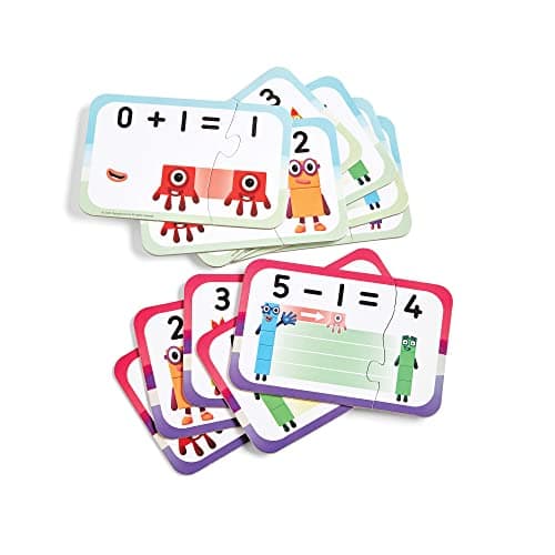 Learning Resources Kit de puzzles Numberblocks d’addition et de soustraction Learning Resources, puzzle Numberblocks, puzzle de maths, 20 puzzles éducatifs dans une boîte, puzzles de 2 pièces, 3+