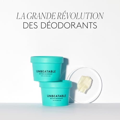 COCUNAT - Unbeatable - Déodorant Crème - Neutralisateur de Bactéries - Dure Jusqu'à 7 jours - Sans D'anti-Transpirant - Ingrédients naturels - Déodorant Sans Parabène ni Aluminium - 40g