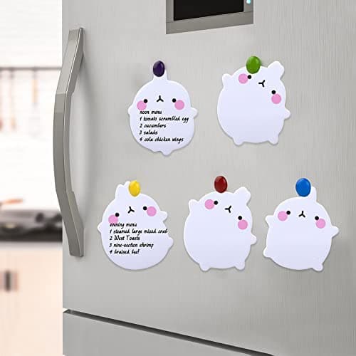 cobee Lot de 8 notes auto adhésives avec des animaux mignons Kawaii Lapin Bloc notes de dessin animé Bloc notes Marqueurs Drapeaux Étudiants Bureau à domicile Colocataires Cadeaux Onglet 160 feuilles