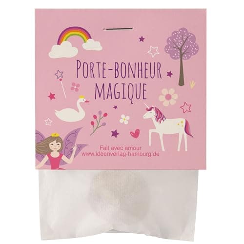 10x "Licornes / conte de fées" pierres porte-bonheur pour enfants "Porte-bonheur magique" - comme cadeau d'anniversaire licorne pour enfants Porte-bonheur pour enfants Cadeau d'anniversaire licorne