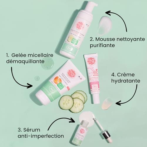 Pulpe de Vie - Sérum Visage Certifié BIO #Nofilter 30ml - Anti-gaspi ! Concombre - Soin Peaux Acnéiques - Rééquilibre la Peau - Prébiotiques Naturels - 100% Naturel