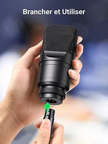 UGREEN Câble XLR Câble Microphone Mâle vers Femelle Compatible avec Microphone Table de Mixage Enceinte Caméra Amplificateur Alimentation Fantôme Hautparleur Mélangeur Console Sonorisation (2M)