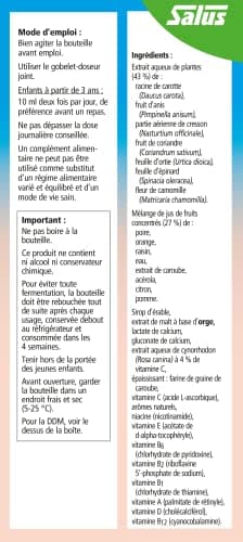 Salus Floradix Kindervital, Pour Enfants, Formule Liquide Enrichie en Calcium et Vitamine D pour la Santé et le Développement des Os, 250 ml