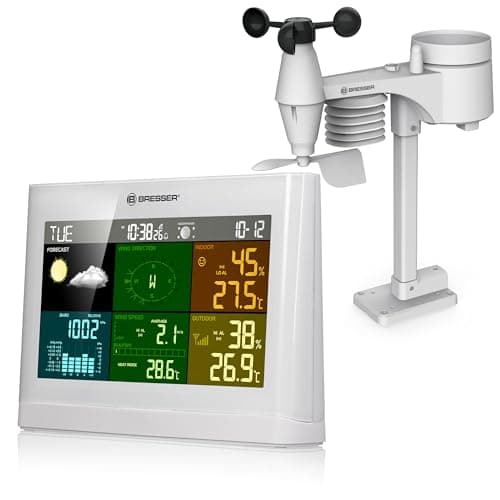 BRESSER Comfort Station Météo 5 En 1 Avec Écran Couleur Blanc