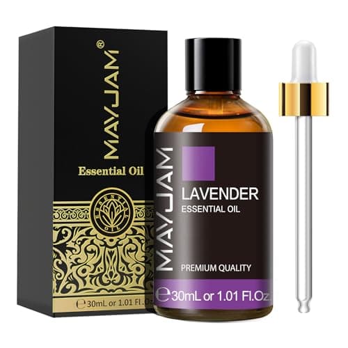MAYJAM Huile Essentielle de Lavande 30ML de Haute Qualité pour Diffuseur, Humidificateur, DIY, Home, Wardrobes