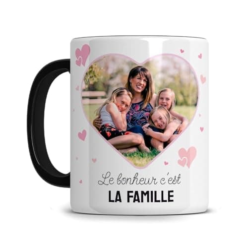 L'épicerie Chérie Mug Personnalisé photo et texte ORIGINAL STARMUG LOVE Cadeau Fête des Mères et Fête des Grands Mères - Maman - Anniversaire femme- Céramique 330ml