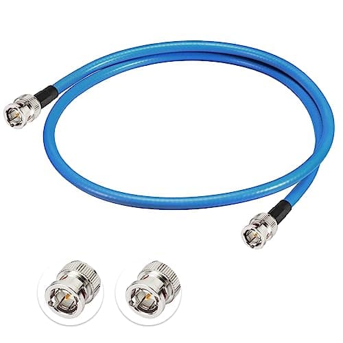 Superbat Câble BNC Câble Vidéo SDI 100cm 3G/6G/12G (Belden 1694A, 75Ohm) Mâle à Mâle pour Caméras et Équipements Vidéo Supporte HD-SDI/3G-SDI/4K/8K, Câble Vidéo de Précision (1 pièce)