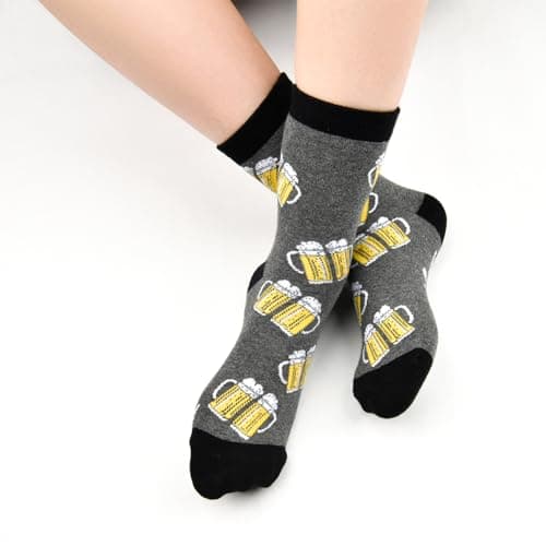 cheap4uk Chaussettes Fantaisie Coton Cadeaux Humoristique Pour Homme Femme Rigolote Cadeau Humour Fête Des Pères Chaussettes À La Maison