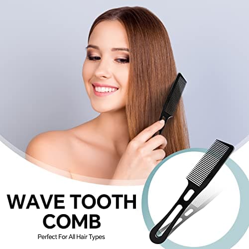 Peigne à Dents Larges Peigne de Requin Peigne de Cheveux pour Coiffure Peigne à Cheveux pour Hommes Femmes 3 Pièces Noir