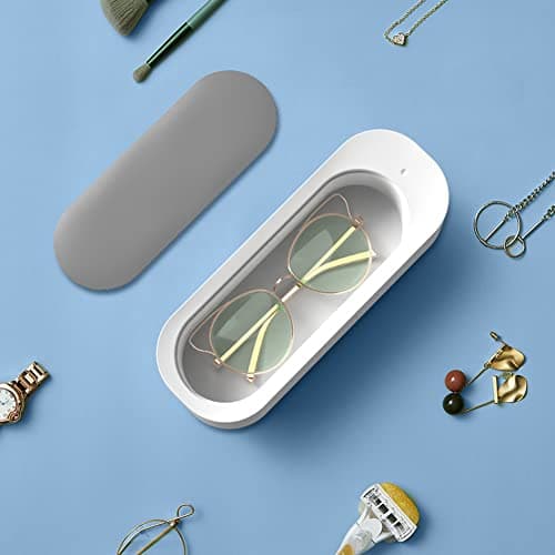 Nettoyeur de Bijoux à Ultrasons, Nettoyeur à Ultrasons, Machine de Nettoyage à Ultrasons Professionnelle pour Bijoux Bagues Montres Lunettes Rasoirs Pièces de Monnaie