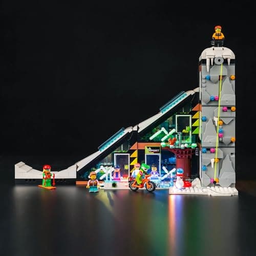 Kit d'éclairage LED pour Centre de Ski et d'escalade Lego 60366 (sans Lego), kit d'éclairage de décoration pour Centre de Ski et d'escalade Lego City, Jouet créatif