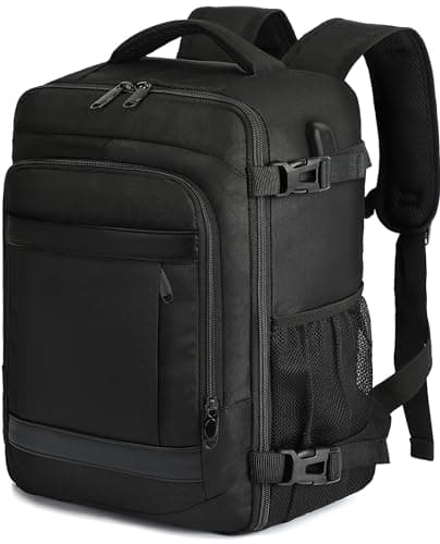 KLOSTAIN Bagage Cabine 40x20x25 pour Ryanair Sac à Dos Voyage Cabine Avion 20 L Femme Homme Bagage à Main Sac à Dos pour Ordinateur Portable Noir