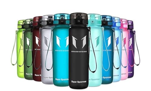 Super Sparrow Bouteille d'eau - Gourde - 750ml - sans BPA - Convient pour Le Sport, la randonnée, l'école, Le Bureau, en Plein air
