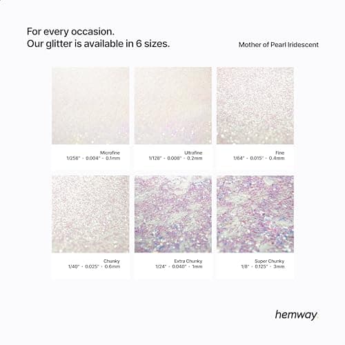 Paillettes pour Résine Nacre Iridescent Métallique Cristaux for Époxy Artisanat Très Grosses Paillettes Gobelets Fondant de cire 100g / 3.5oz