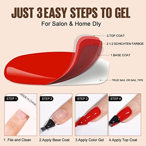 TOMICCA Vernis Semi Permanent, Base et Top Coat Vernis Gel UV Semi Permanent 2 * 8ML No Wipe Top Coat et Base Coat pour studio de manucure DIY Home