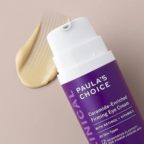 Paula's Choice CLINICAL Crème Contour des Yeux Céramides - Anti Agê Crème Hydratante Anti Rides & Ridules - Contour des Yeux avec Retinol, Vitamine E & C - Tous Types de Peaux - 15 ml