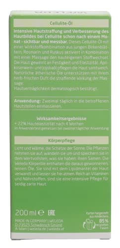WELEDA - Huile de Massage Anti-Cellulite au Bouleau - Favorise la Réduction des effets de cellulite - NATRUE - Vegan - 200ml