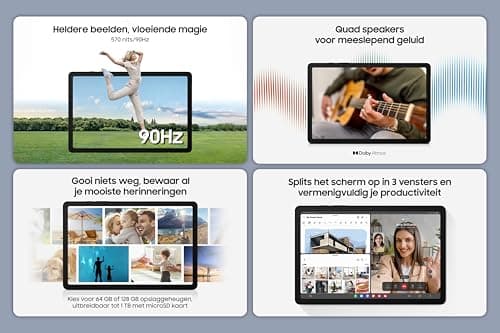 Samsung Galaxy Tab A9+ 11'' WiFi 64Go Anthracite RAM 4Go 1920 x 1200 4 Speakers + Camera 8MP + 5MP Android 13 DAS Tronc 0,42 W/kg/SM-X210NZAAEUB