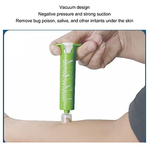 Kit de Bite Sucker,Bug Bite Healer Extracteur de Venin Sous Vide,Soulagement des Démangeaisons pour les Piqûres D'abeilles,Outil Outil de sécurité de Premier Secours de Morsure Sous Vide à Pression
