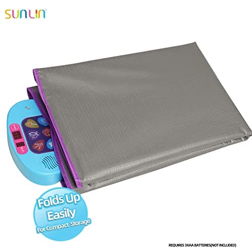 SUNLIN Tapis de Danse - Jeu de Danse Cadeau pour Enfants Filles - Tapis de Danse avec Lumières LED, Volume réglable, Musique intégrée, 3 Niveaux de Défi (3-12 Ans)