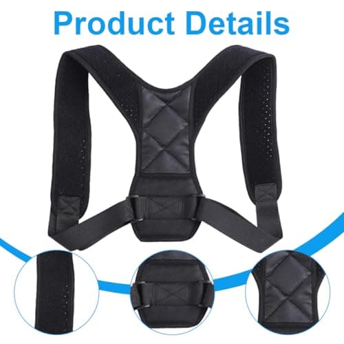 AEIOPRS 1 pcs Correcteur de Posture Respirant Réglable et Efficace Pour une Vie Sans Douleurs Dorsales Idéal pour Hommes et Femmes Redresseur de Dos pour un Maintien Optimal