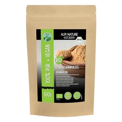 Racine de pissenlit bio moulue (100g), Racine de pissenlit biologique séchée, Racine de pissenlit de collection sauvage, Thé de pissenlit biologique, Thé de racine de pissenlit 100% naturel