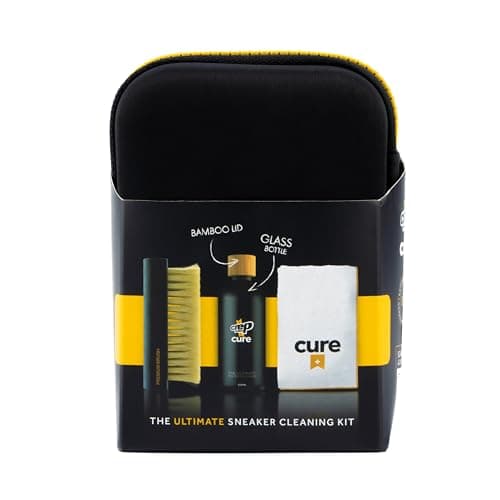 Crep Protect Kit de CURE - Kit de nettoyage de baskets haut de gamme, avec brosse, solution (100 ml), chiffon en microfibre et pochette réutilisable