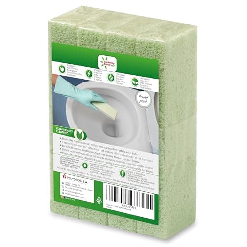 Cleaning Block WC 1008EI - Élimine efficacement les Taches de Calcaire, le Tartre et toute Saleté Incrustée sur Toilettes, Lavabos et Baignoires - 4 Barres de Nettoyage