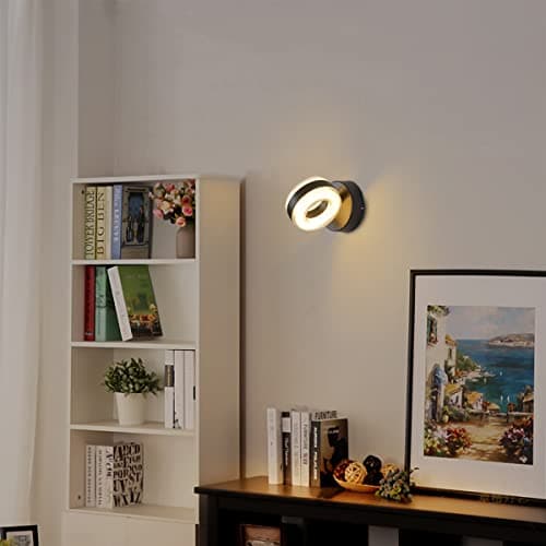 Dr.lazy 12W Applique Murale led Intérieur exterieur Lampe murale LED Moderne Imperméable IP65 Appliques Murales en Aluminium pour Salon Escalier Couloir Jardin (Blanc Chaud)