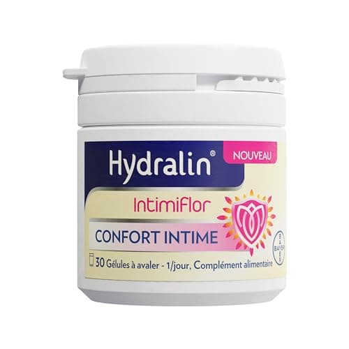 Hydralin IntimiFlor - Complément alimentaire - Un programme de 30 jours pour le confort intime féminin - 30 comprimés - Fabriqué en France