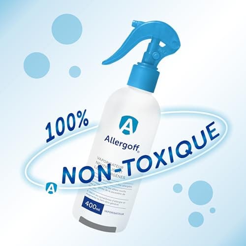 Allergoff Spray Anti Acariens pour Matelas et Textiles sans poison - Lutte efficace contre Acariens - Produit anti acarien contre Pollens, Moisissures et Allergènes d'animaux