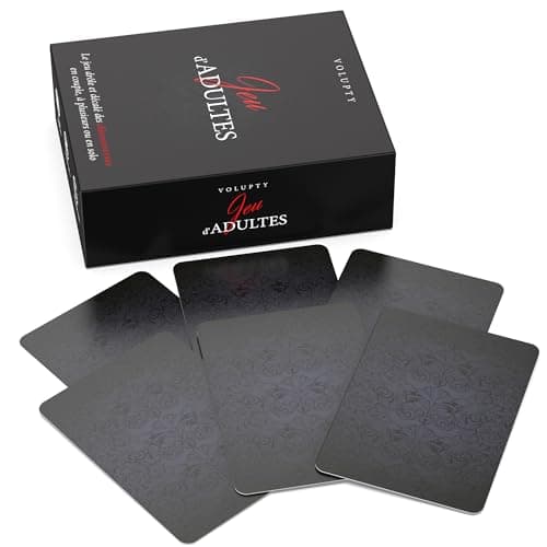 VOLUPTY - Jeu – En Solo Couple ou à Plusieurs - Jeu de société - 180 Cartes - Idée Cadeau Original - Femme & Homme - Découvrir ou Aborder des Sujets d’Amour & d’Humour