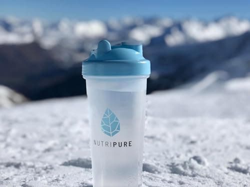 Nutripure | Shaker Proteine Inox | Transparent | Bouteille Shaker Sport avec Boule Inox | Mélange Homogène et Facile à Nettoyer | Conception Hermétique et Durable | 600 ml | Fabriqué en France
