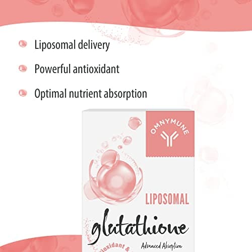 Glutathion Liposomal 1000 mg avec Vitamine C et Acide Hyaluronique – L-Glutathion Réduit, 180 Gélules, Sans Gluten, Sans OGM