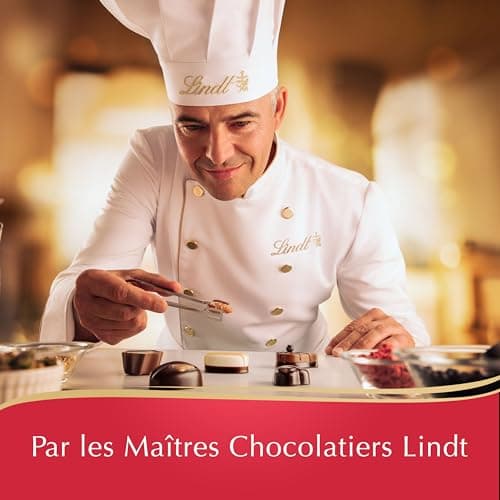 Lindt - Boîte CRÉATION Incontournables - Assortiment de Chocolats Noirs et au Lait - Inspiration pâtissière - Idéal pour Noël, 404g