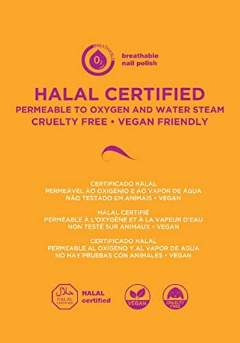 Andreia Vernis Halal - Vernis à Ongles Végétalien Brillant, Perméable & Respirant Conforme aux Exigences Halal - Haute Qualité - Couleur B4 Vert pastel - 10.5ml