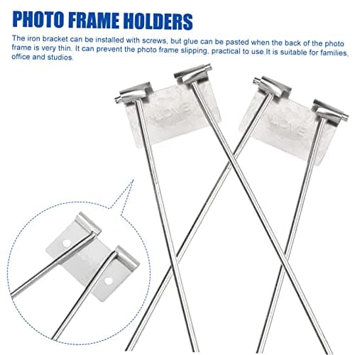 Ciieeo 10 Pièces Cadre Photo Stand Support De Cadre Pour Support De Cadre Photo Supports De Cadre Photo Cadre Photo Chevalet Arrière Porte-Photo Clip Stand Chevalet De Bureau Chevalet De