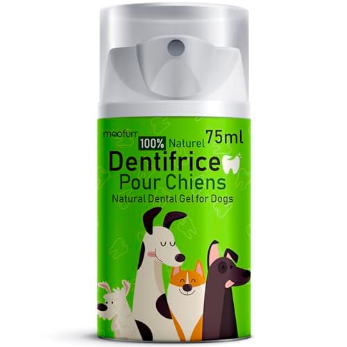 Moofurr Dentifrice Chien 75ml - Naturel Detartrage Dentaire Chien I anti Tartre I Dentifrice contre la Mauvaise Haleine Chien - Gel I Dentaire Chien avec Magnolia I sans saveur