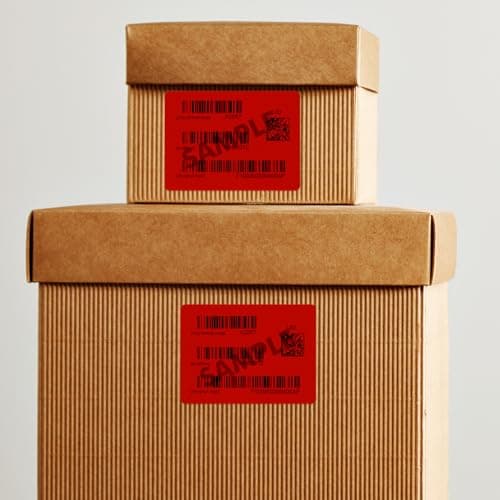 YIKIADA Lot de 20 feuilles d'étiquettes d'adresse autocollantes en vinyle pour imprimante laser et jet d'encre - Rouge - 101,6 x 84,7 mm