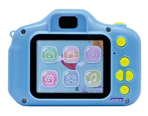 Lexibook, Pat' Patrouille, Appareil 4-en-1 pour Enfant avec Protection, Fonctions, vidéo, MP3 et Jeux, 15 Cadres pour Personnaliser Vos Photos, Carte mémoire de 8 Go Incluse, DJ078PA, Bleu/Jaune