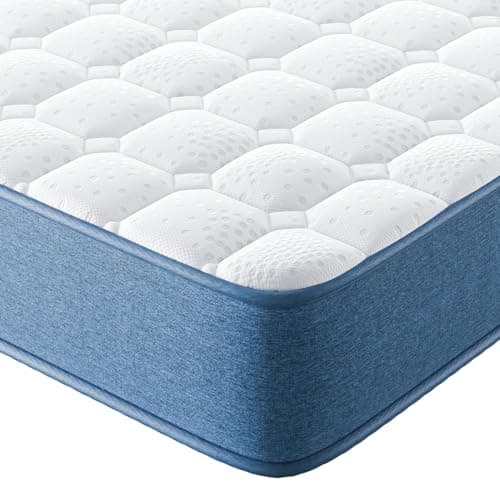 Matelas Hybride 140x190cm - 20cm d'Épaisseur | Ressorts Ensachés Indépendant + Mousse à Mémoire de Forme | Confort 7-Zones & Durabilité, Matelas de Lit d'adulte 2 Personnes, Support Endurant