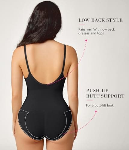 KUMAYES Body Gainant Femme Gaine Amincissant Ventre Plat Invisible Body Sculptant Corset Minceur Lingerie Sculptantes Combinaison Body Shaper (Noir, XL)
