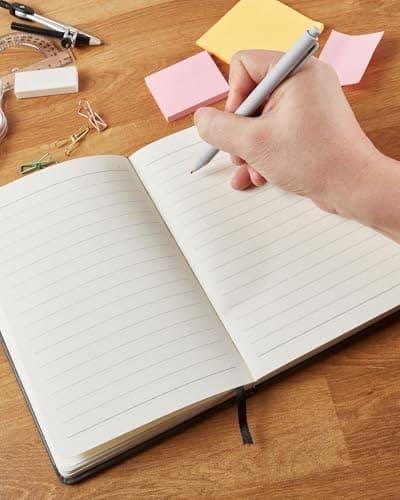 Soul Projekt Journal Intime Adulte Noir, Carnet de Notes, Bloc Note A5 Ligné, 360 Pages Notebook, Cadeau Noel Original, Carnet d'écriture Aesthetic, Agenda Scolaire, Cahier A5, Ecriture Livre