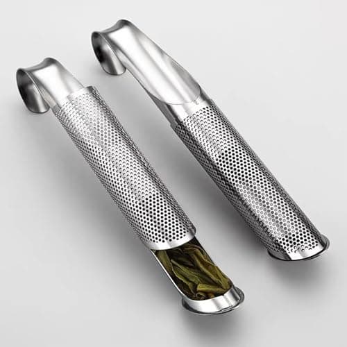 2 Infuseur Thé en Acier Inoxydable - Filtre Thé Pratique pour Tasse - Filtre à thé Pour thé en Vrac, Rose, épices