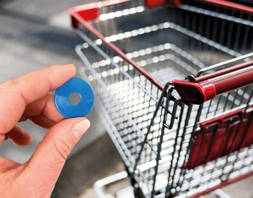 Prolac Lot de 3 disques de stationnement pour voiture, avec 3 jetons de chariot et grattoir à glace intégrés - En plastique résistant - Grattoir à glace pour voiture