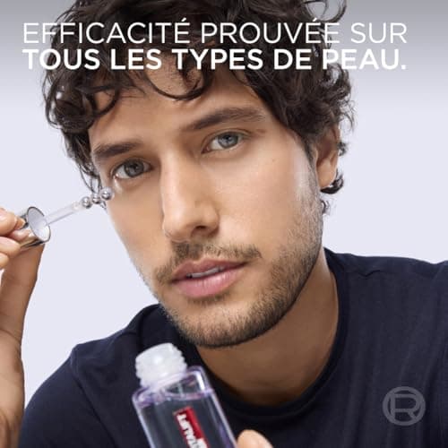 L'Oréal Paris - Sérum Contour des Yeux - Anti-Rides , Anti-Poches & Anti-Cernes - À l'Acide Hyaluronique Pur et à la Caféine - Embout Triple-Bille innovant - Revitalift Filler - 20 ml