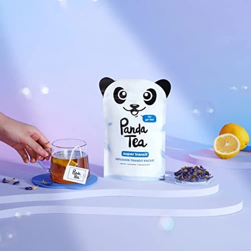 Panda Tea Super Transit | L'infusion qui facilite votre transit et favorise l'élimination pour retrouver votre confort intestinal | 28 Sachets
